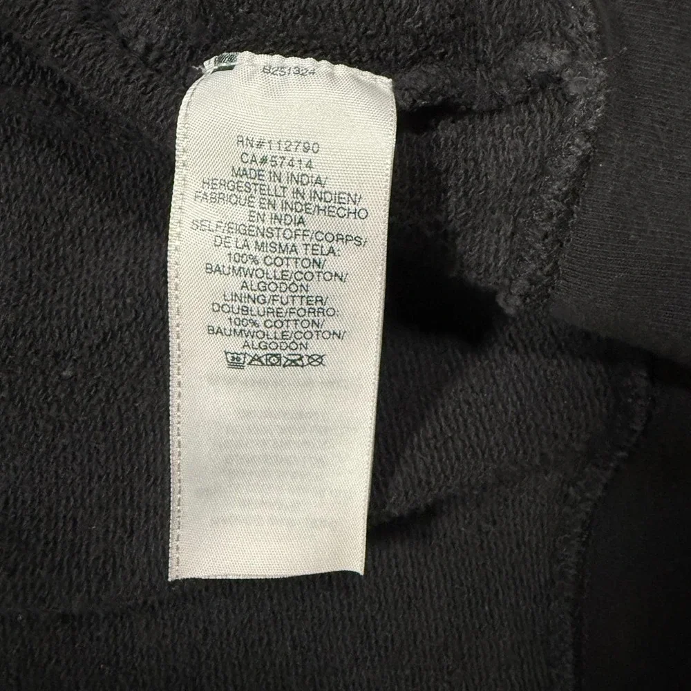 True Religion Zip Up Hoodie Graphic‎ Logo Black Grey Men's L Tagged Women's 2XL